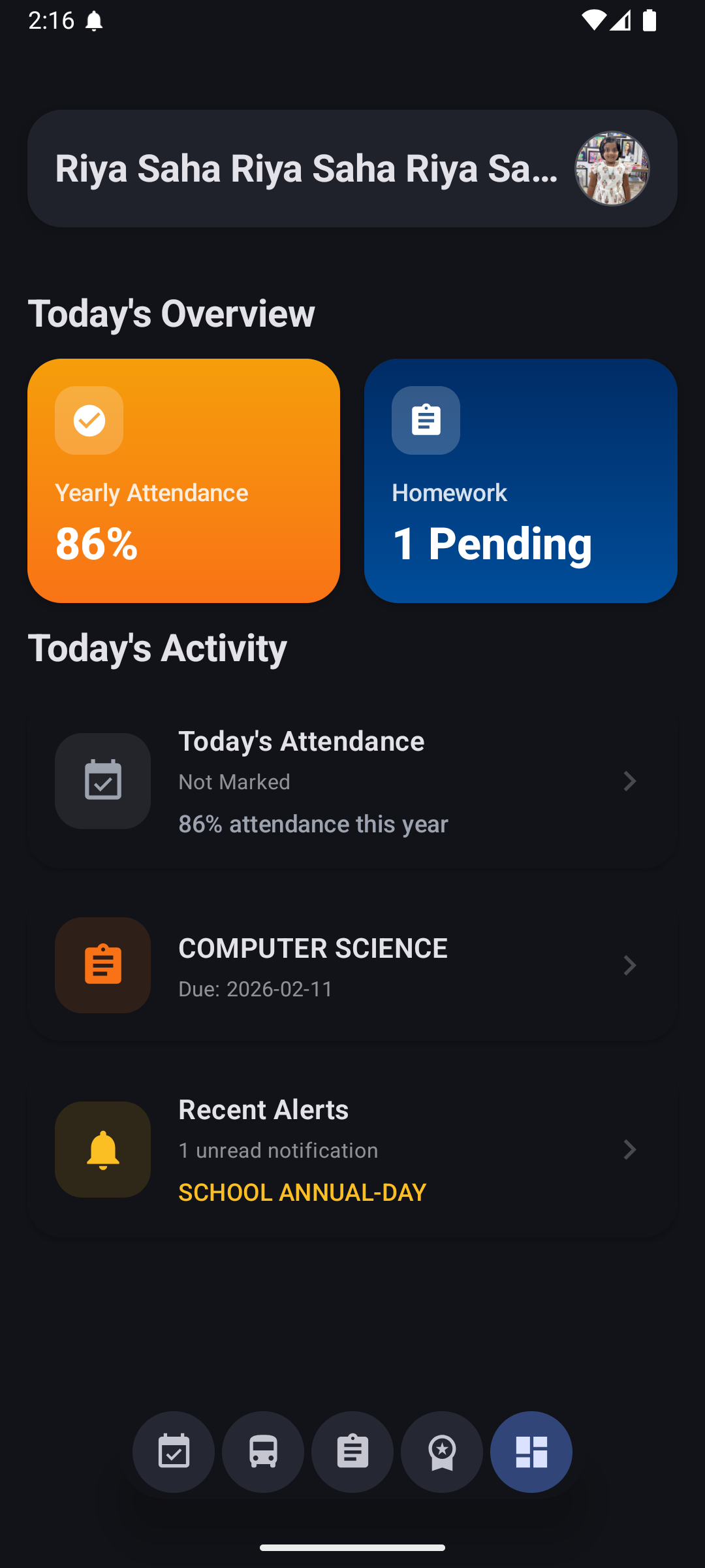 Parent App Dark