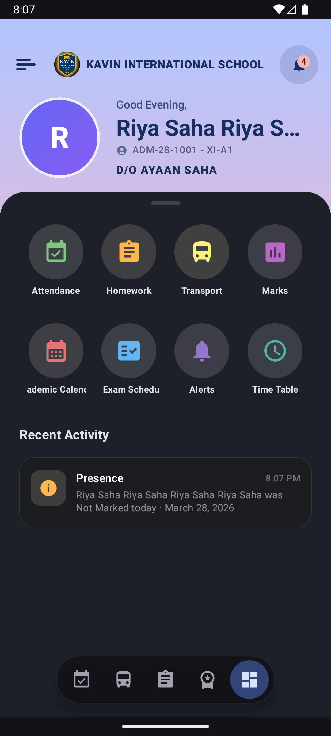 Parent App Dark